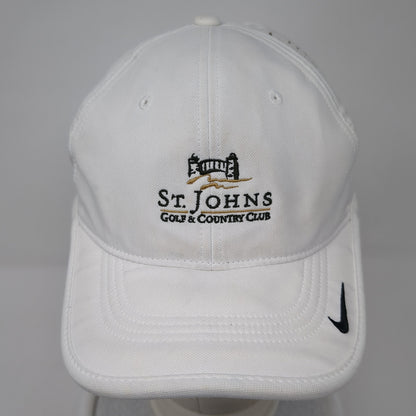 St. John's Golf & Country Club Strapback Hat White One Size Laser Cut