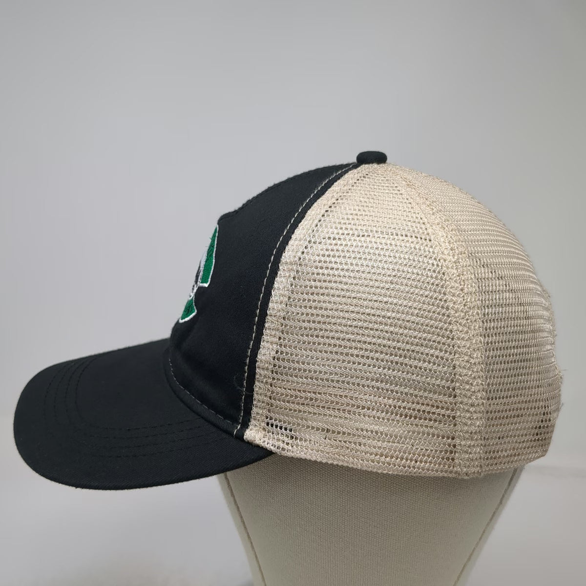 Hit Wear Trucker Hat Black Beige One Size Montana Seed Potatoes 100 Years Patch