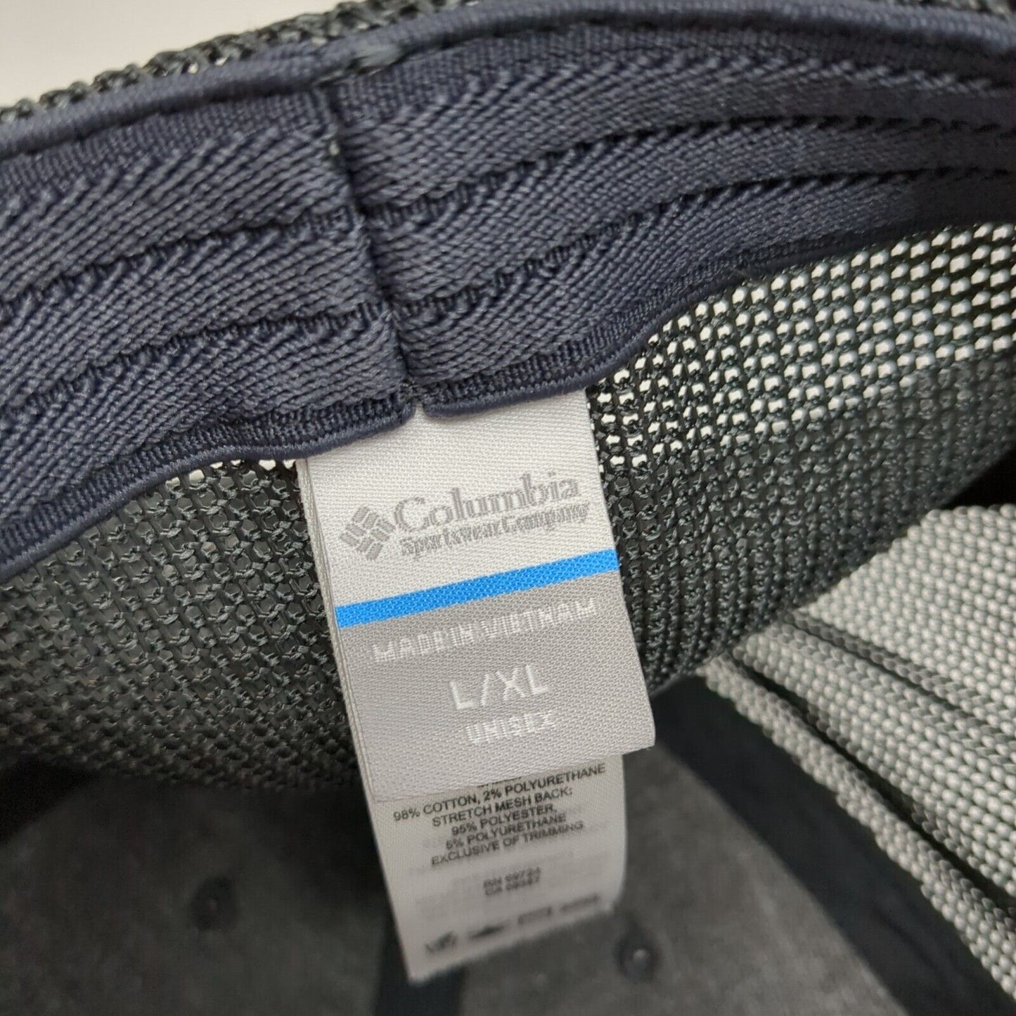 Tree Flag Fitted Trucker Hat Multicolor L/XL Adjustable Mesh Back Columbia