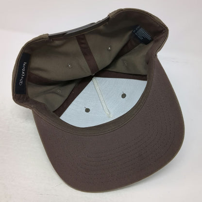 Brixton 5 Panel Brown One Size Hat Snapback Standard Patch Logo Cotton Blend Cap