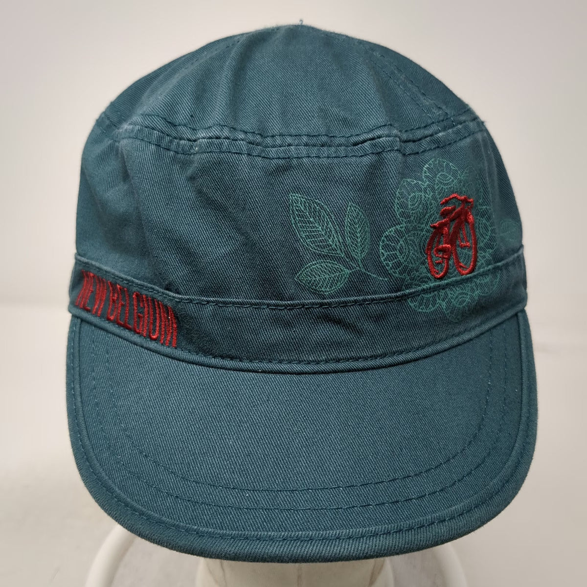 New Belgium Brewing Army Cap Blue Red One Size Fat Tire Bicycle Beer Craft Hat