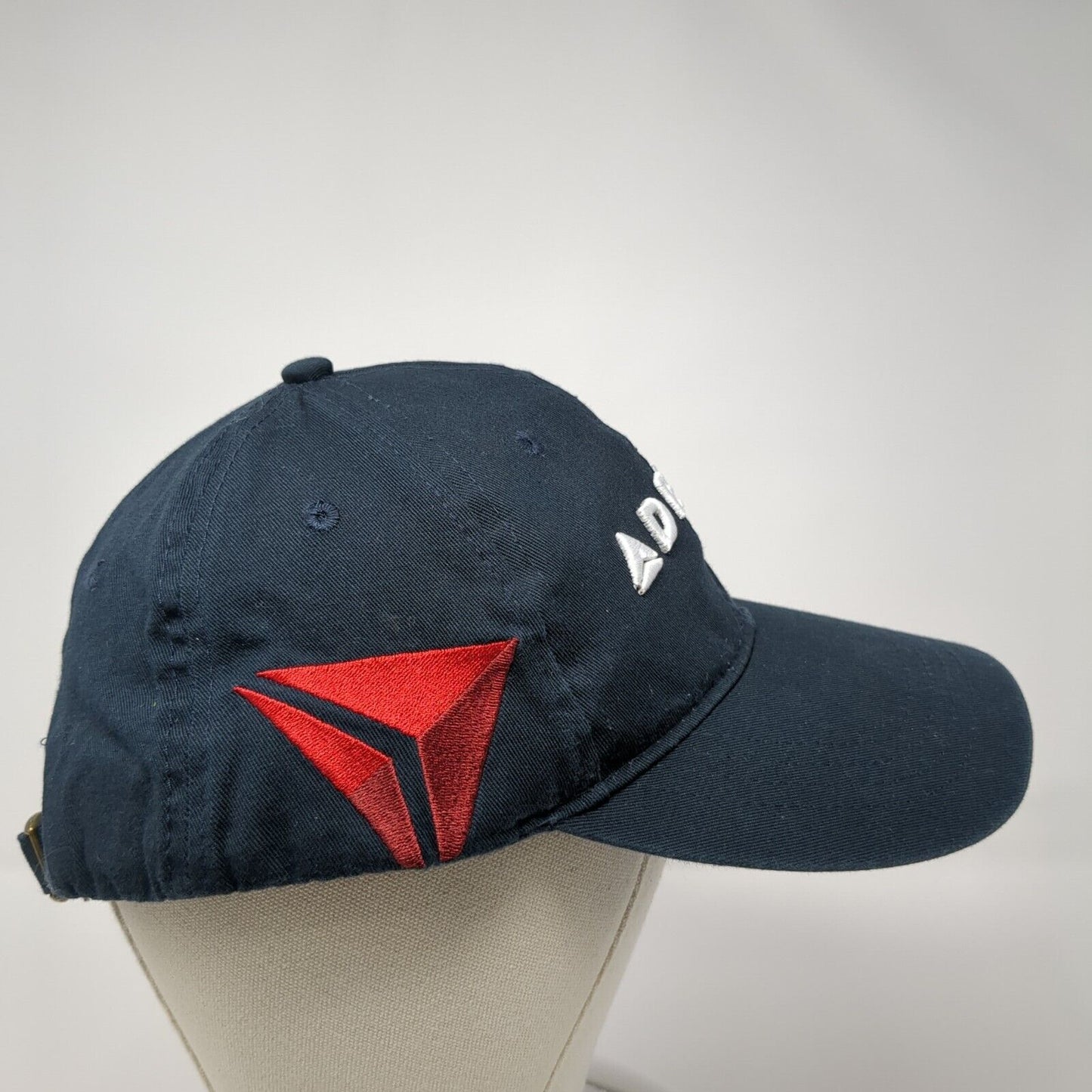 Delta Slideback Baseball Cap Blue One Size Adjustable Embroidered 6 Panel Cotton