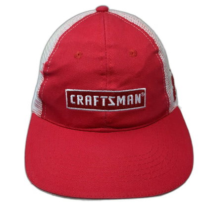 Craftsman Ace Hardware Trucker Hat Red One Size Mesh Back Snapback Tool Brand