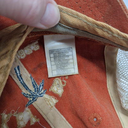 Key West Est. 1822 Trucker Hat Orange One Size Adjustable Mesh Back Headmost