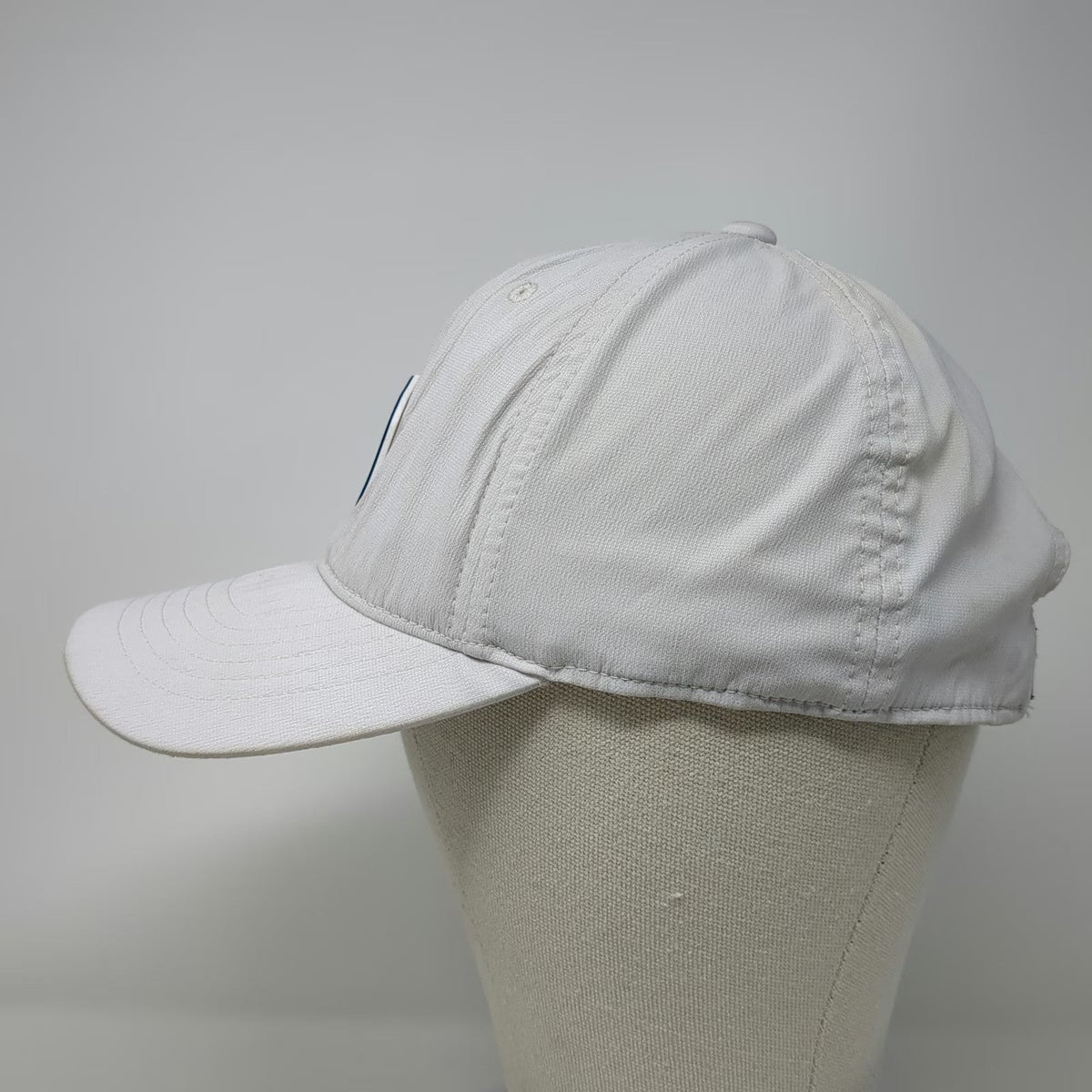 PING 5 Panel Hat White One Size Golf Sunset Mountain Patch Snapback Flexfit 110