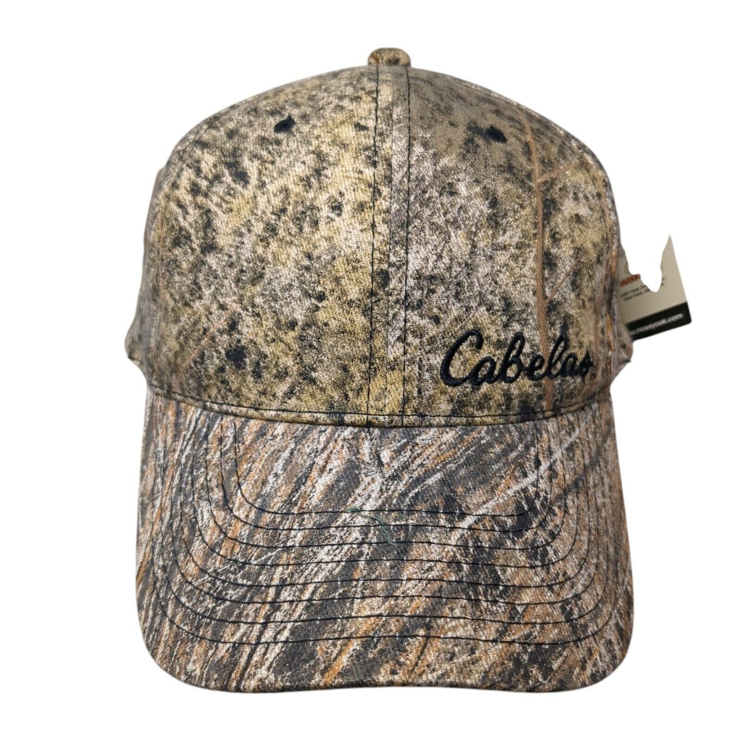 Cabela's Snapback Hat Camouflage OS Adjustable Embroidered W/Tags Mossy Oak