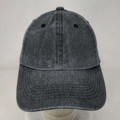 Unbranded Slideback Hat Gray One Size Adjustable Vented Holes 6 Panel Blank