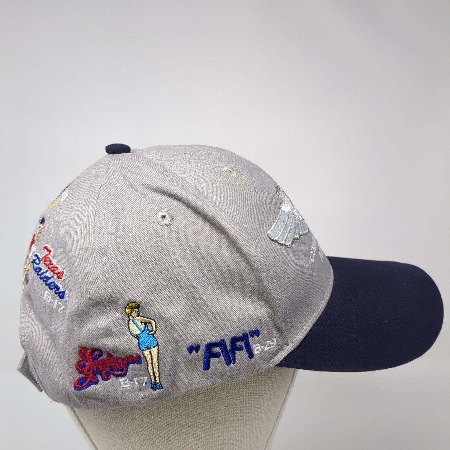 Ghost Squadron CAF Bomber Command Strapback Hat Gray OS Adjustable Embroidered