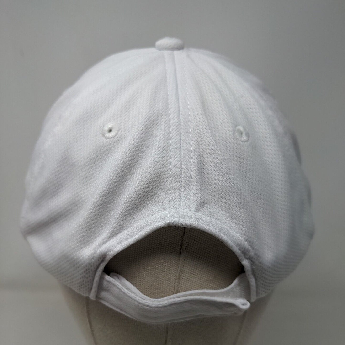 Disney Logo Strapback Hat White Adult Embroidered Adjustable 6 Panel