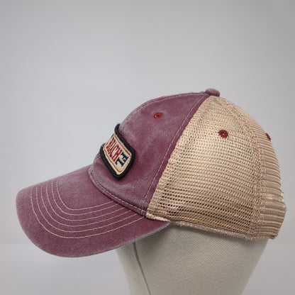 St. Pete Beach FL Trucker Hat Red OS Adjustable Embroidered Mesh Back Alhys