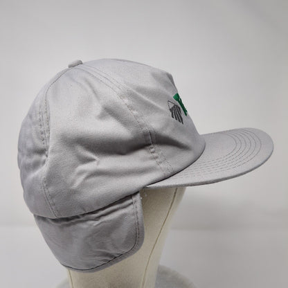Terra Fitted Hat Gray OSFA Neck Flap Embroidered Faux Fur K-Brand