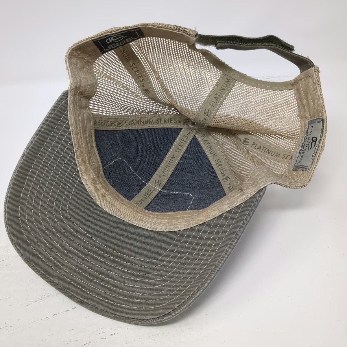 Outdoor Cap Baseball Cap Gray One Size Leather Patch Desert Cacti Strapback Hat
