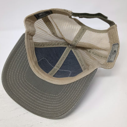 Outdoor Cap Baseball Cap Gray One Size Leather Patch Desert Cacti Strapback Hat