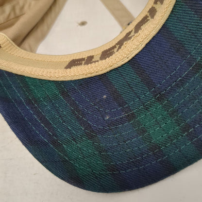 Flexfit Dewars Scotch Whisky Highlander Tartan Beige Blue Green M Fitted Hat