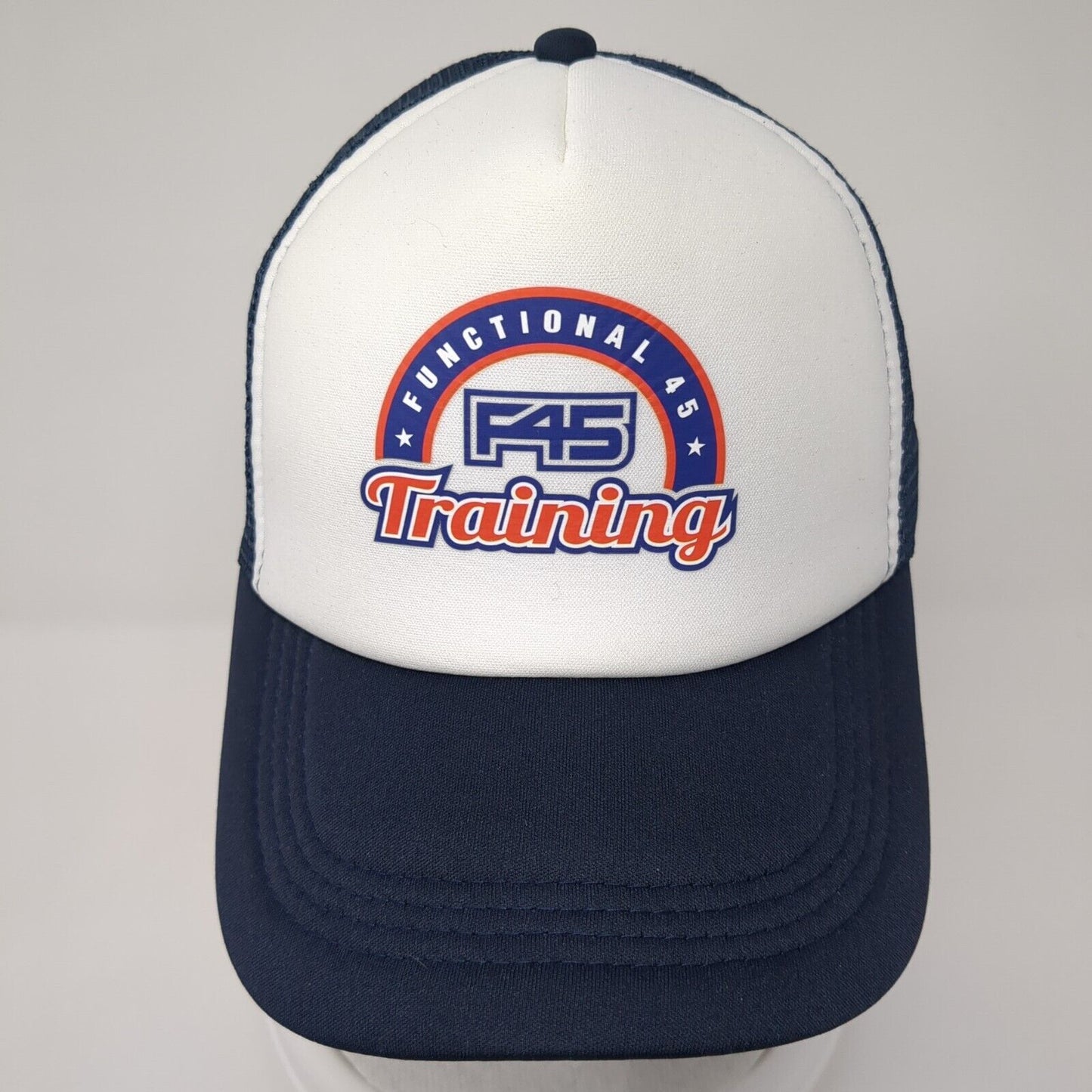 Functional 45 Training Snapback Trucker Hat Blue One Size Adjustable Mesh Back