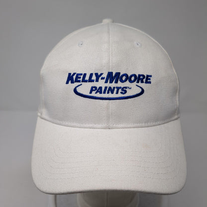 Kelly-Moore Paints Slideback Hat White One Size Adjustable Embroidered