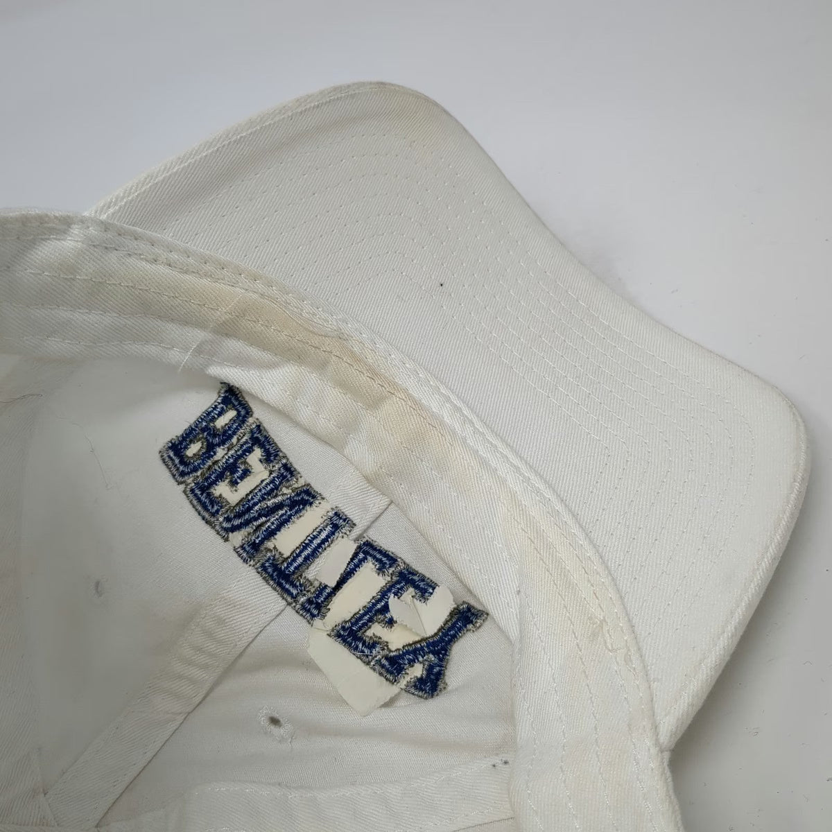 Legacy Baseball Cap White One Size Bentley University Est 1917 Slideback Hat