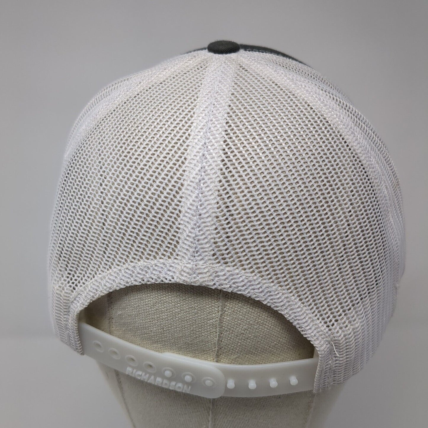 Holt of California Snapback Trucker Hat Gray OS Adjustable Mesh Back Richardson