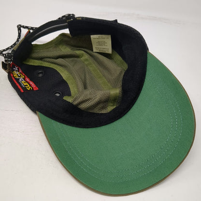 Adams Baseball Cap Green One Size Mesh UPF 50+ Sun Protection Chin Strap Hat
