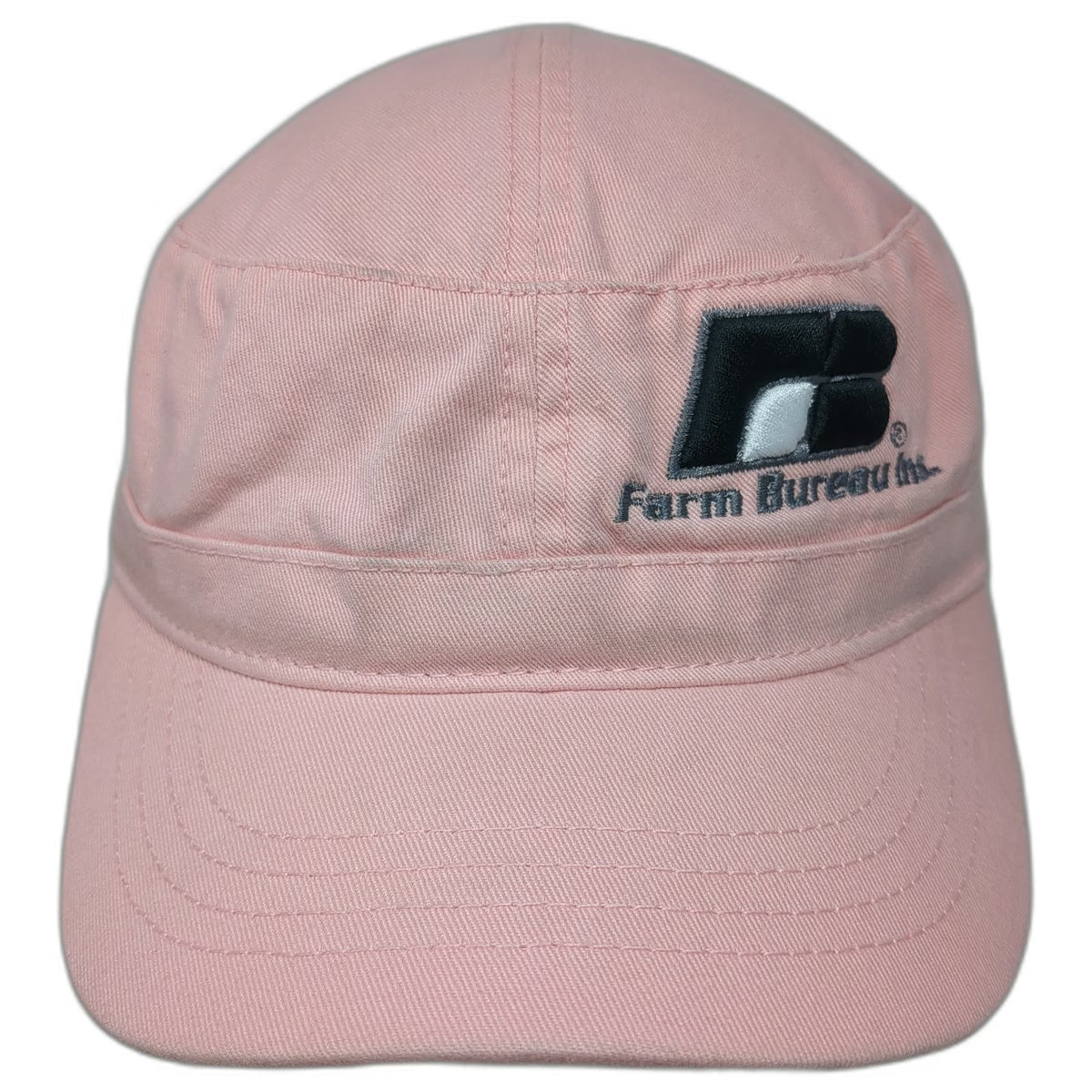Otto Army Cap Pink One Size Farm Bureau Insurance Logo Cotton Strapback Hat