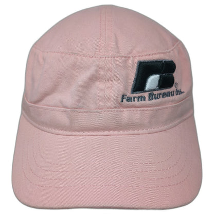 Otto Army Cap Pink One Size Farm Bureau Insurance Logo Cotton Strapback Hat