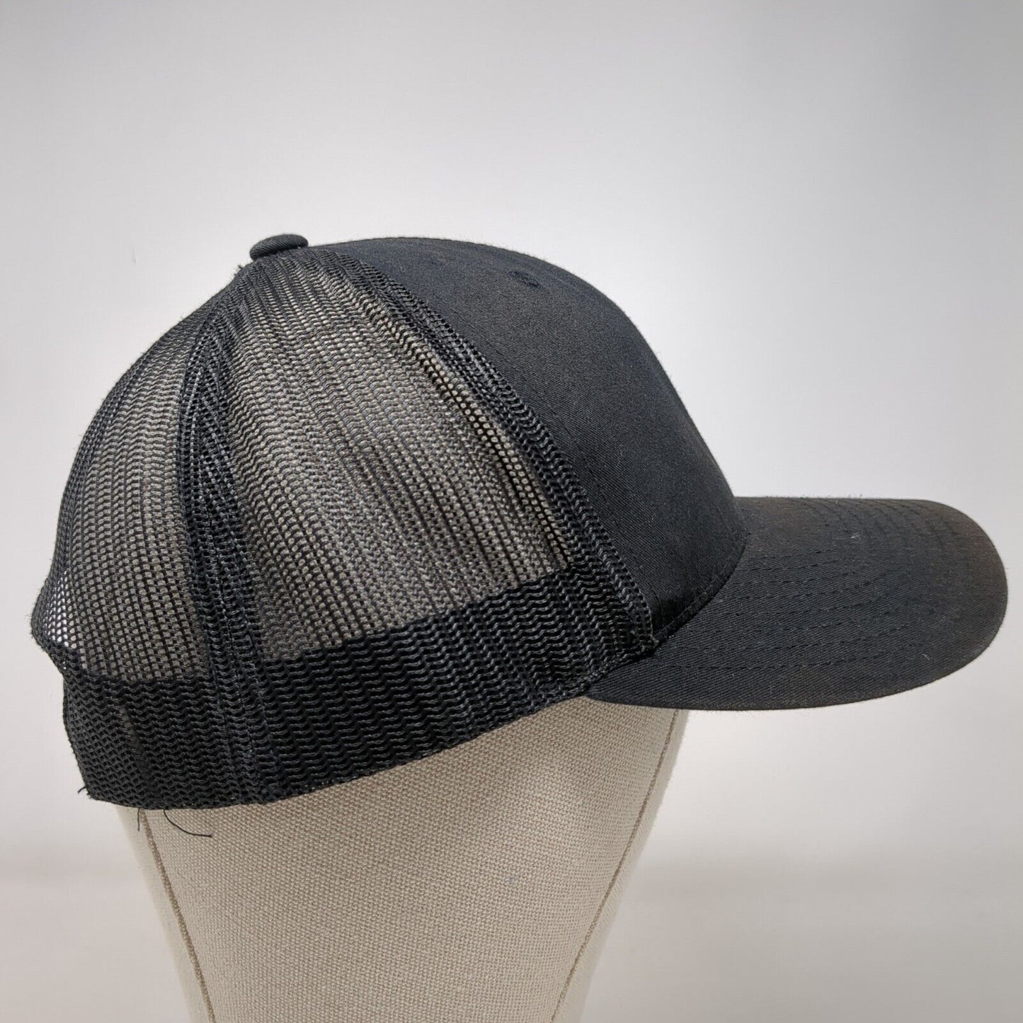 The Classics Yupoong Snapback Mesh Back Trucker Hat Black OSFA Adjustable