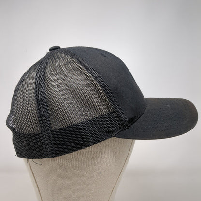 The Classics Yupoong Snapback Mesh Back Trucker Hat Black OSFA Adjustable