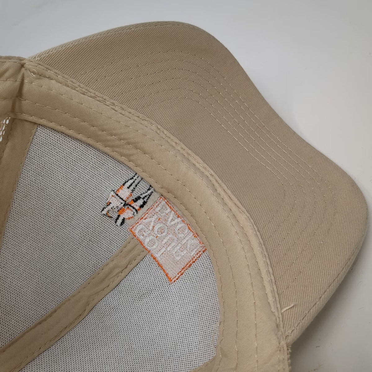 Trucker Hat Beige One Size Mesh Back OurSafety Got Your Back Graphic Snapback