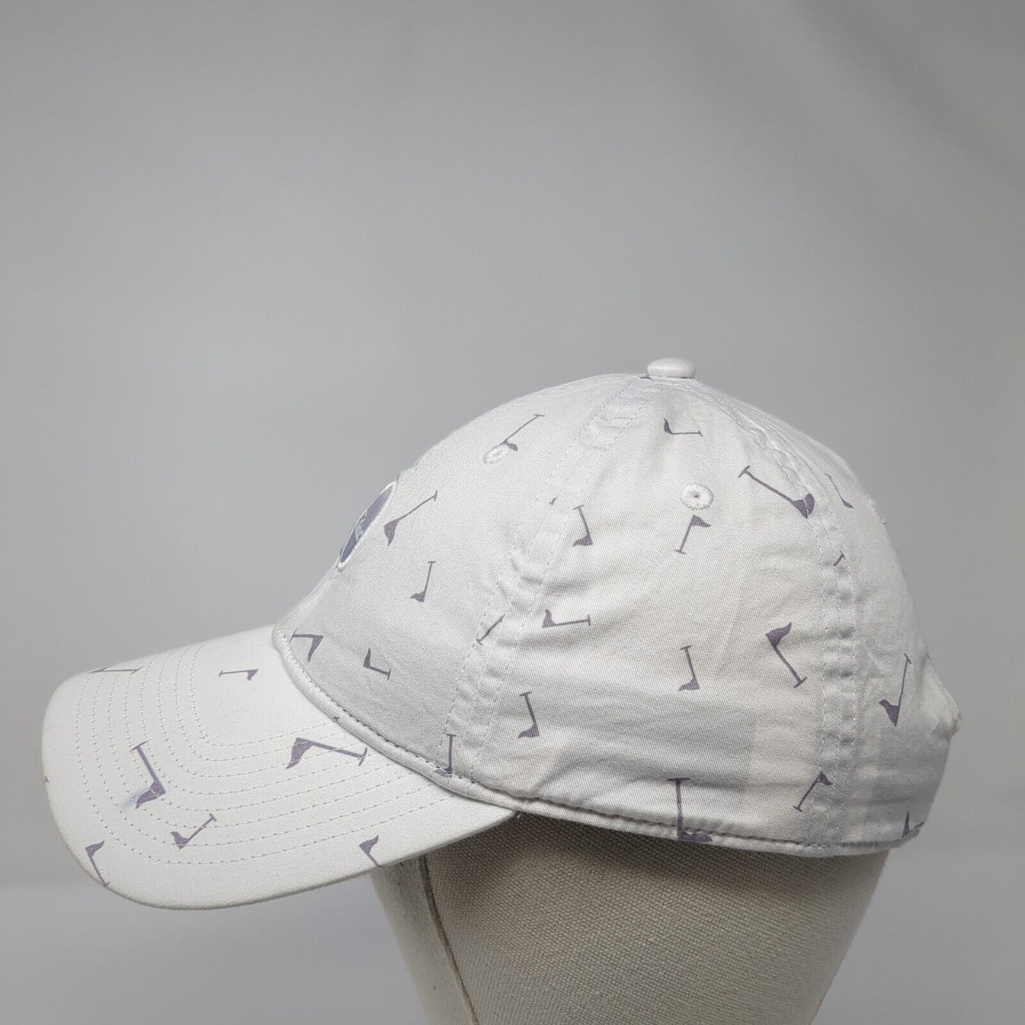 Titleist Strapback Hat White One Size Adjustable Golf Flag 6 Panel