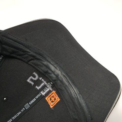 5.11 Tactical 2012 Strapback Hat Black One Size Adjustable Embroidered