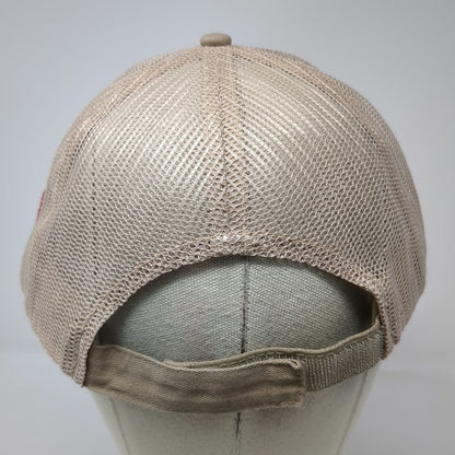 Green Camo Baseball Cap One Size Oliver M Dean Inc Mesh Back US Flag Patch Hat