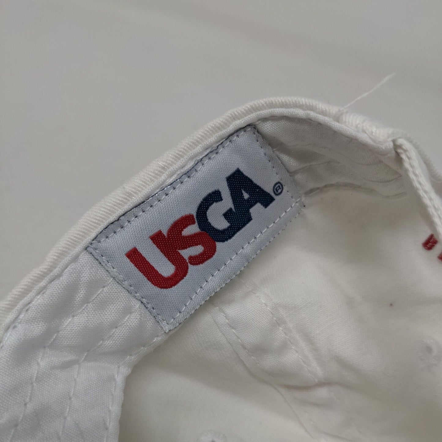 USGA Men's Slideback Hat White OSFM 2017 U.S. Open Erin Hills Embroidered Logo