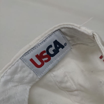 USGA Men's Slideback Hat White OSFM 2017 U.S. Open Erin Hills Embroidered Logo