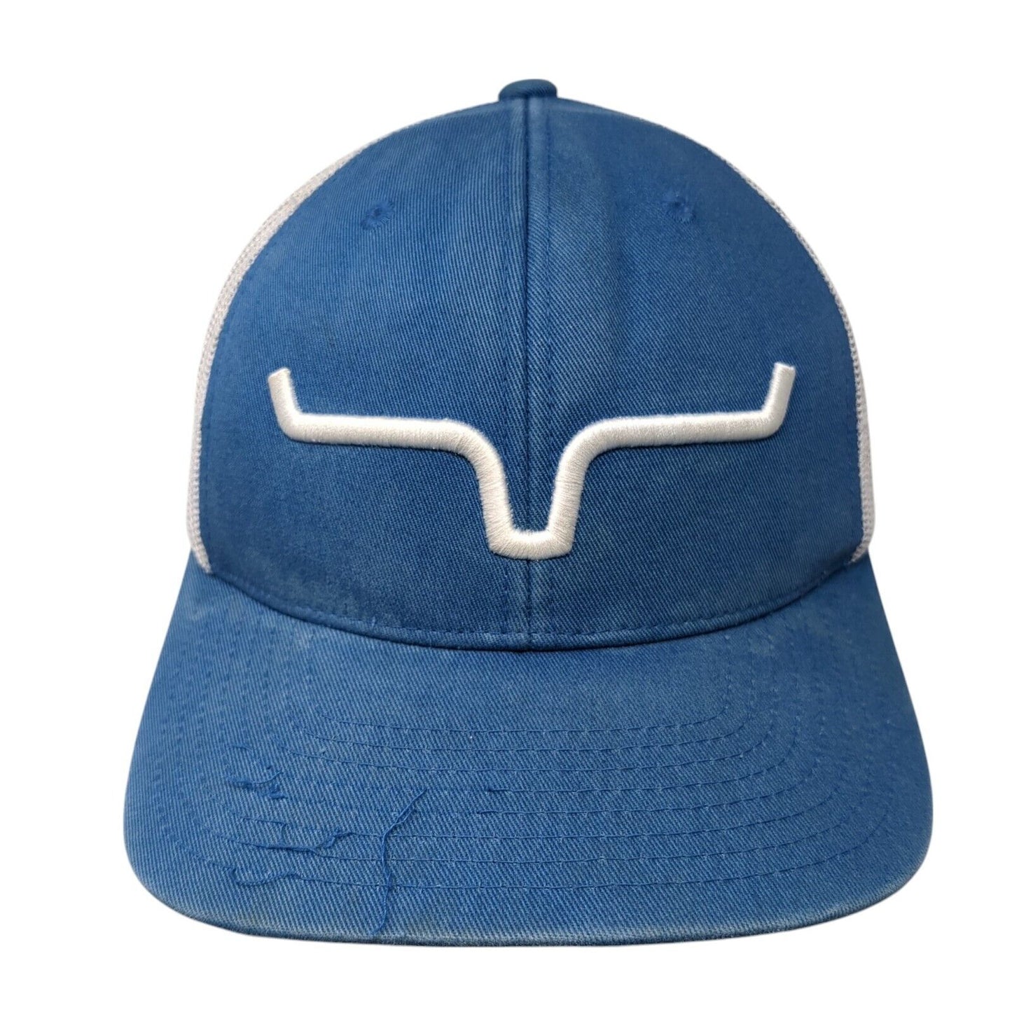 Kimes Ranch Snapback Mesh Back Trucker Hat Blue One Size 6 Panel Outdoor