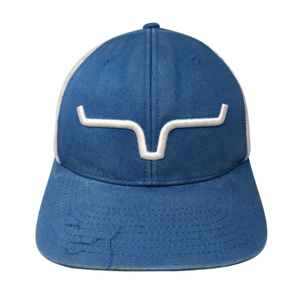 Kimes Ranch Snapback Mesh Back Trucker Hat Blue One Size 6 Panel Outdoor