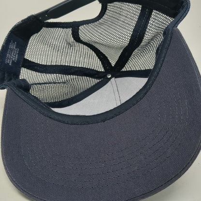 Trucker Hat Blue OSFM Snapback Mesh Back Litehouse Lighthouse In The House Hat