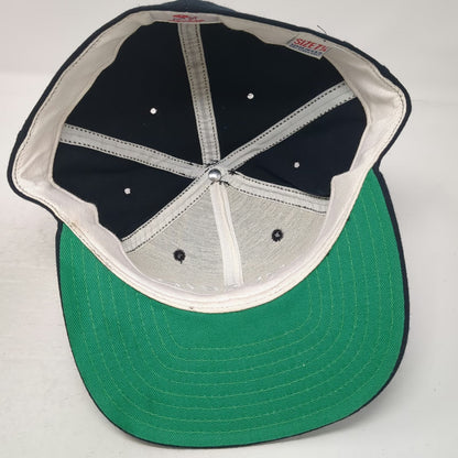 New Era Modesto Fire Dept Baseball Cap Hat Blue 7 3/4 Fitted Vintage USA