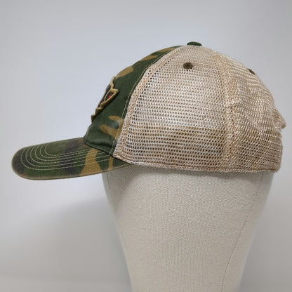 Legacy Trucker Hat Green Beige One Size Nashville Camo Mesh Snapback Patch