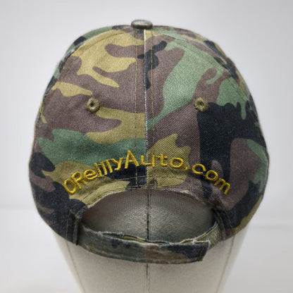 O'Reilly Auto Parts Baseball Cap Green Brown Black One Size Camo Strapback Hat