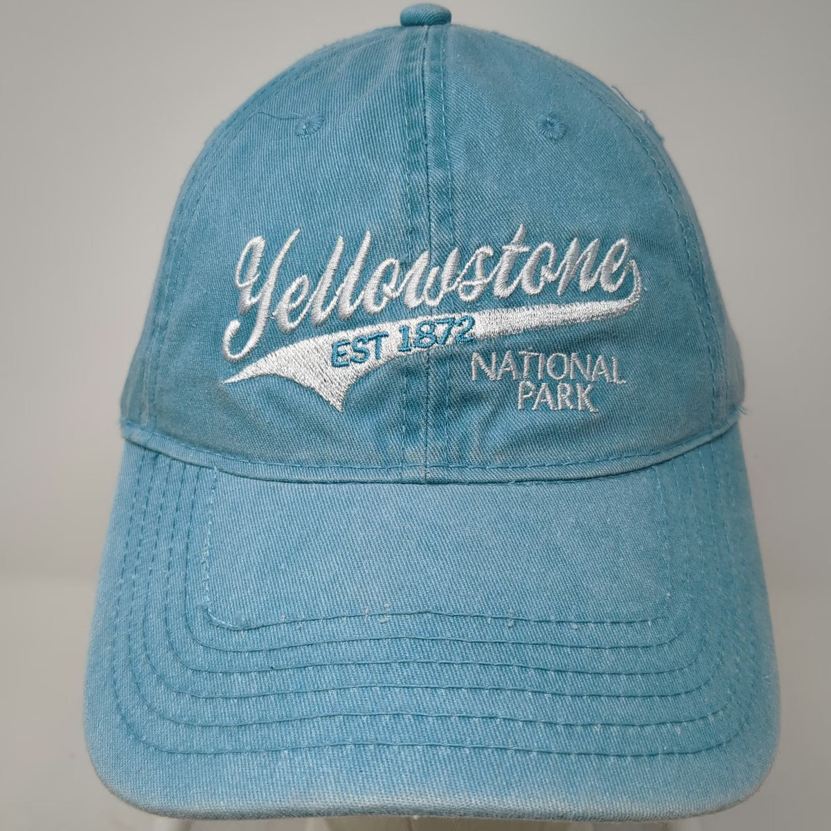 Yellowstone National Park EST 1872 Baseball Cap Blue One Size Strapback Hat