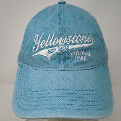 Yellowstone National Park EST 1872 Baseball Cap Blue One Size Strapback Hat