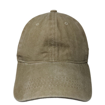 Oops! Slideback Hat Tan One Size Embroidered Adjustable 6 Panel