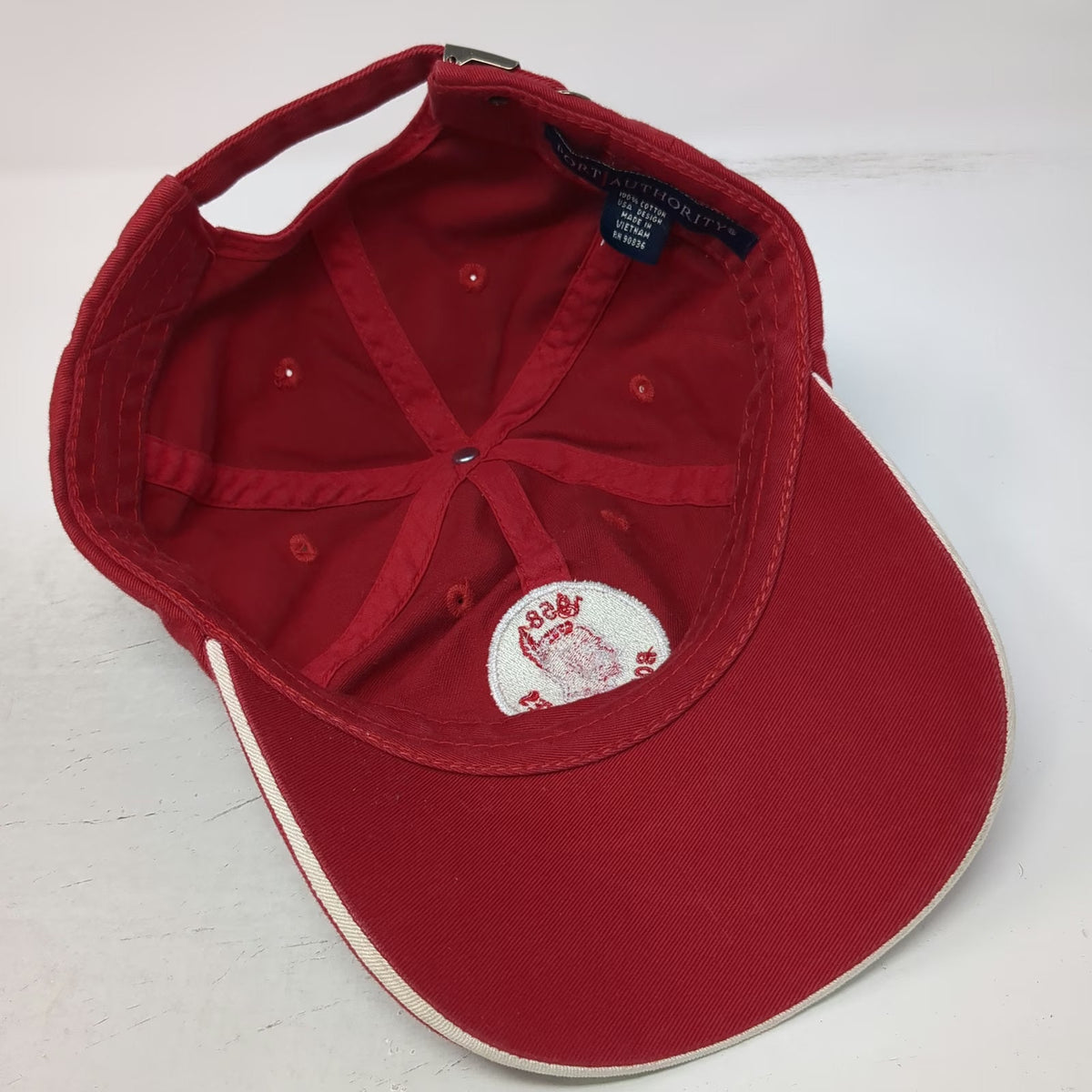 Port Authority Baseball Cap Red White One Size Boise Braves 1958 Patch Logo Hat