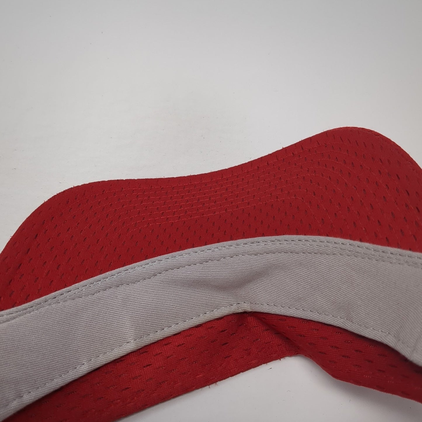 Richardson Strapback Visor Hat Red One Size Adjustable Outdoor Blank