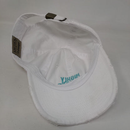 Highly Favored Slideback Hat White One Size Adjustable Embroidered KB ETHOS