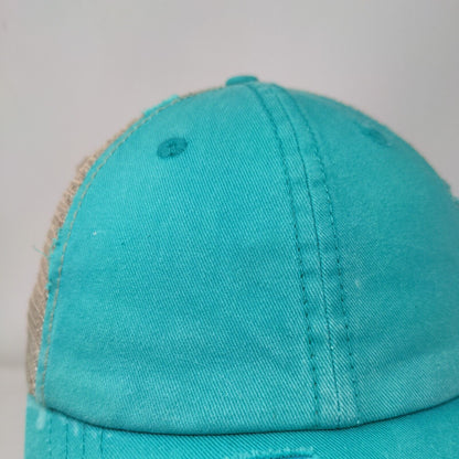 KB ETHOS Strapback Trucker Hat Ponytail Caps Multicolor OS Distressed Blank