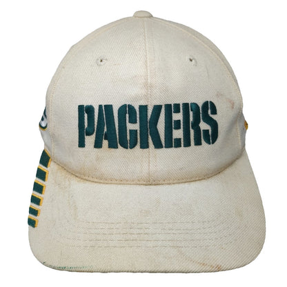 Green Bay Packers NFL Sports Specialties Hat Beige Green Yellow Pro Line Vintage