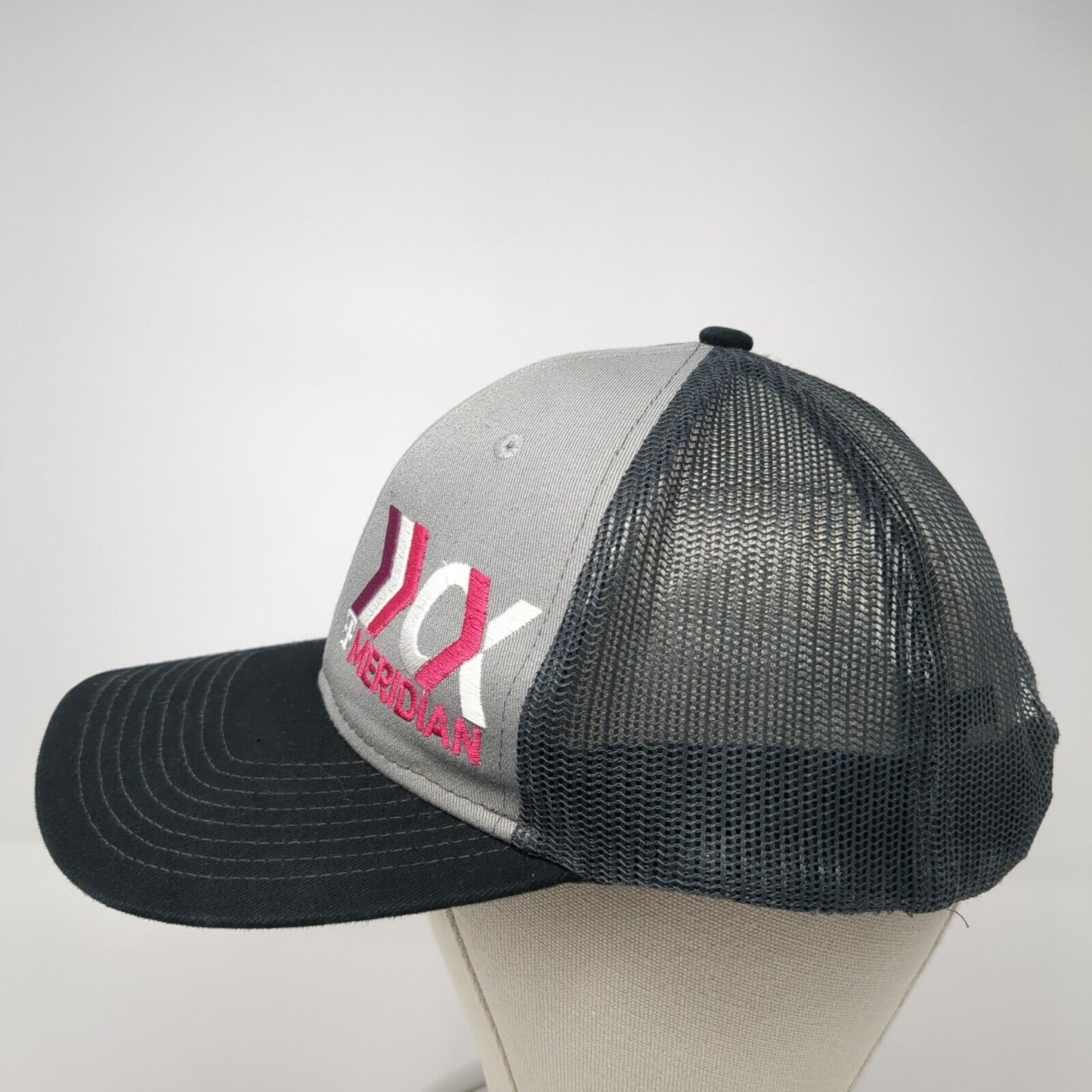 T-Meridian Snapback Mesh Back Trucker Hat Gray One Size Port Authority