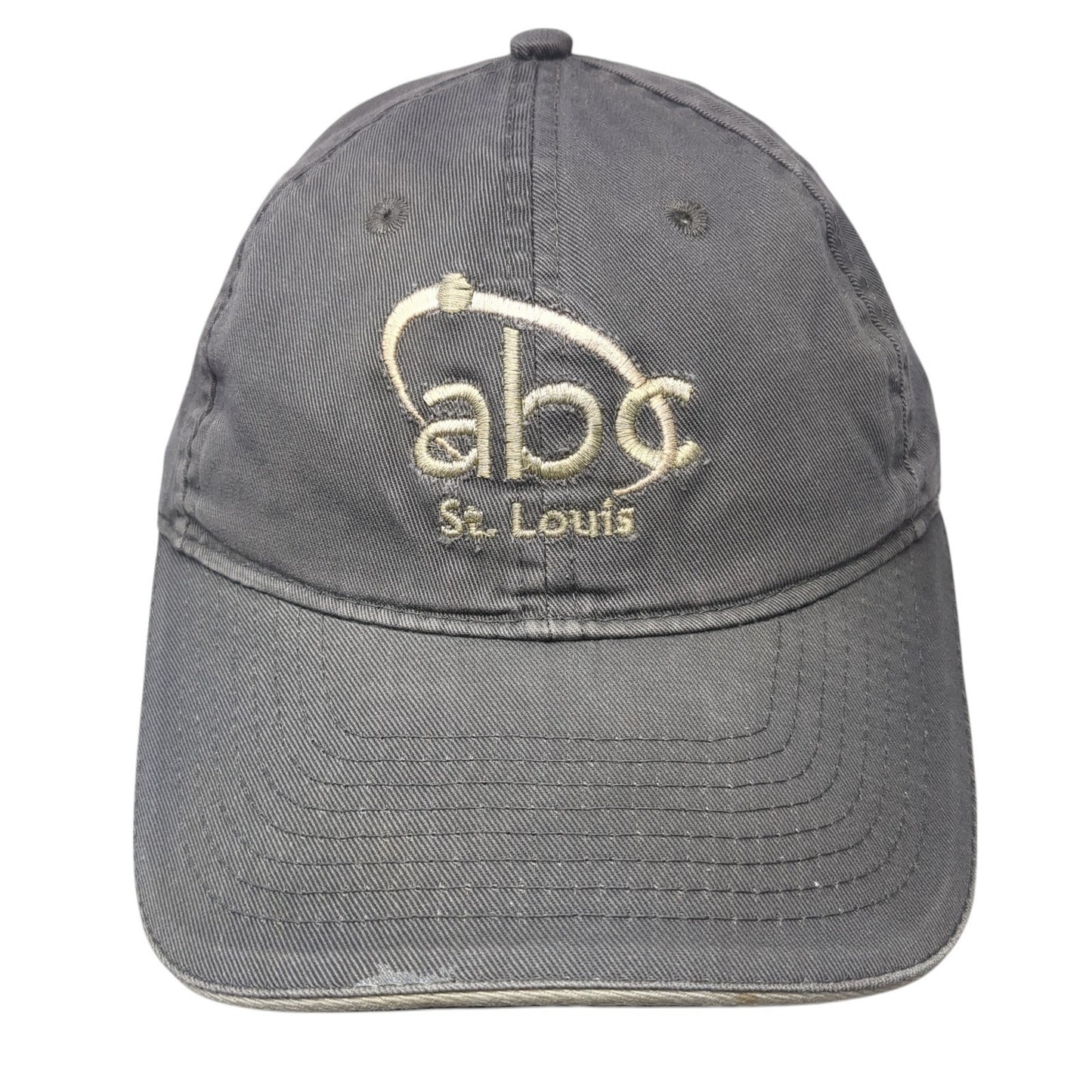 ABC St. Louis Strapback Hat Gray One Size Adjustable Port & Company