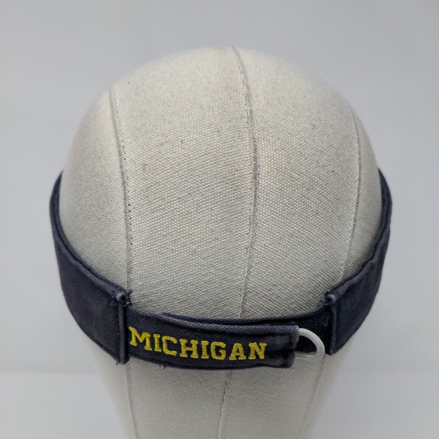 Michigan Wolverines Strapback Sun Visor Hat Blue OSFA Nike Team NCAA